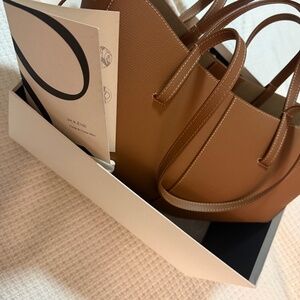 Polene mini bag, camel color.